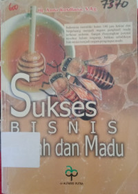 Image of Sukses BISNIS Lebah dan Madu